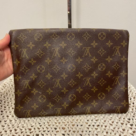 Louis Vuitton Priant Monogram LV Clutch Foldover Oversized Business Pochette - Picture 4 of 16
